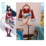 Custom Ahri Cosplay Costume Game League of Legends LOL Champion Ahri Nine Tails Wildd Riftt