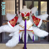 Custom Ahri Cosplay Costume Game League of Legends LOL Ahri Champion Nine Tails Wildd Riftt