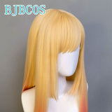 Anime My Dress Up Darling Cosplay Kitagawa Marin Stain Gradient Cosplay Wig Golden My Dress Up Darling Stain Gradient