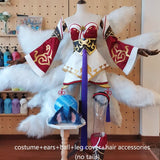 Custom Ahri Cosplay Costume Game League of Legends LOL Ahri Champion Nine Tails Wildd Riftt