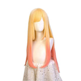 Anime My Dress Up Darling Cosplay Kitagawa Marin Stain Gradient Cosplay Wig Golden My Dress Up Darling Stain Gradient